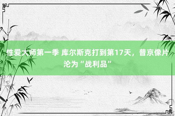 性爱大师第一季 库尔斯克打到第17天，普京像片沦为“战利品”