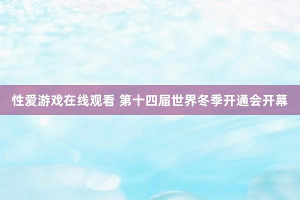 性爱游戏在线观看 第十四届世界冬季开通会开幕