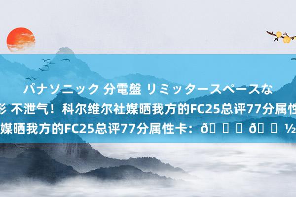 パナソニック 分電盤 リミッタースペースなし 露出・半埋込両用形 不泄气！科尔维尔社媒晒我方的FC25总评77分属性卡：👎🏽