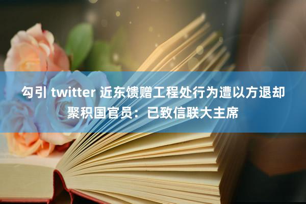 勾引 twitter 近东馈赠工程处行为遭以方退却聚积国官员：已致信联大主席