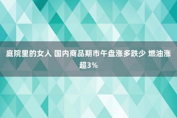 庭院里的女人 国内商品期市午盘涨多跌少 燃油涨超3%