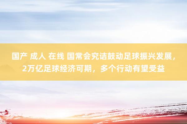 国产 成人 在线 国常会究诘鼓动足球振兴发展，2万亿足球经济可期，多个行动有望受益