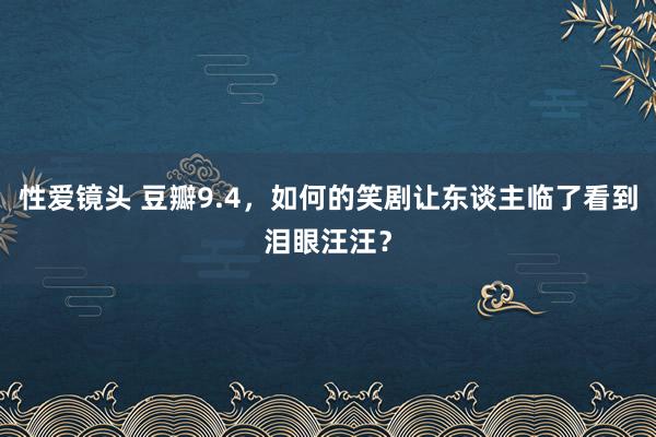 性爱镜头 豆瓣9.4，如何的笑剧让东谈主临了看到泪眼汪汪？