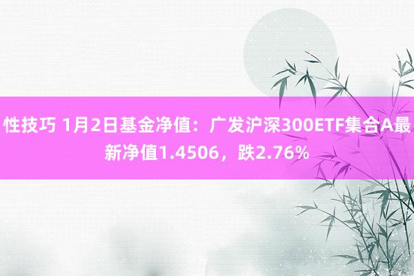 性技巧 1月2日基金净值：广发沪深300ETF集合A最新净值1.4506，跌2.76%