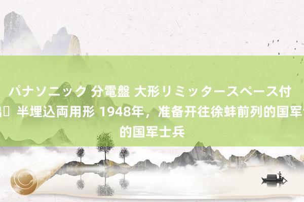 パナソニック 分電盤 大形リミッタースペース付 露出・半埋込両用形 1948年，准备开往徐蚌前列的国军士兵